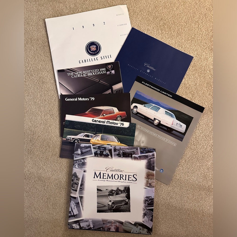 GM Brochure Collection & Cadillac Memories book